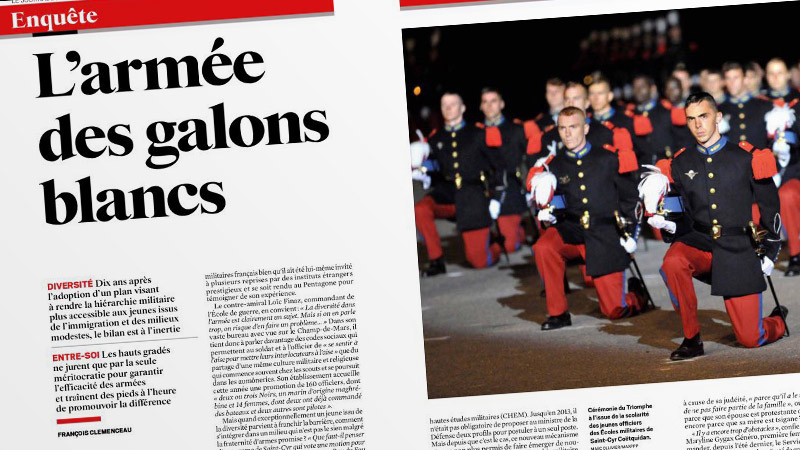 Le JDD : il y a trop de Blancs dans l’armée